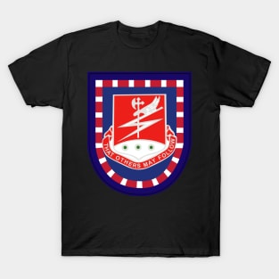 Flash w 127th Airborne Engineer Bn DUI wo Txt T-Shirt